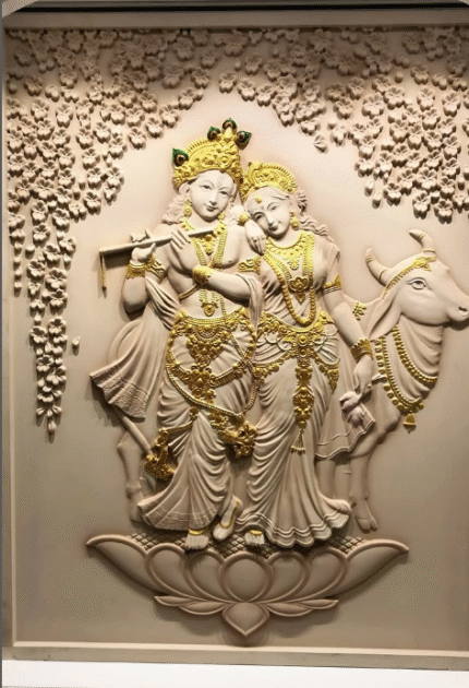 Radha Krishna - 48"W X 72"H